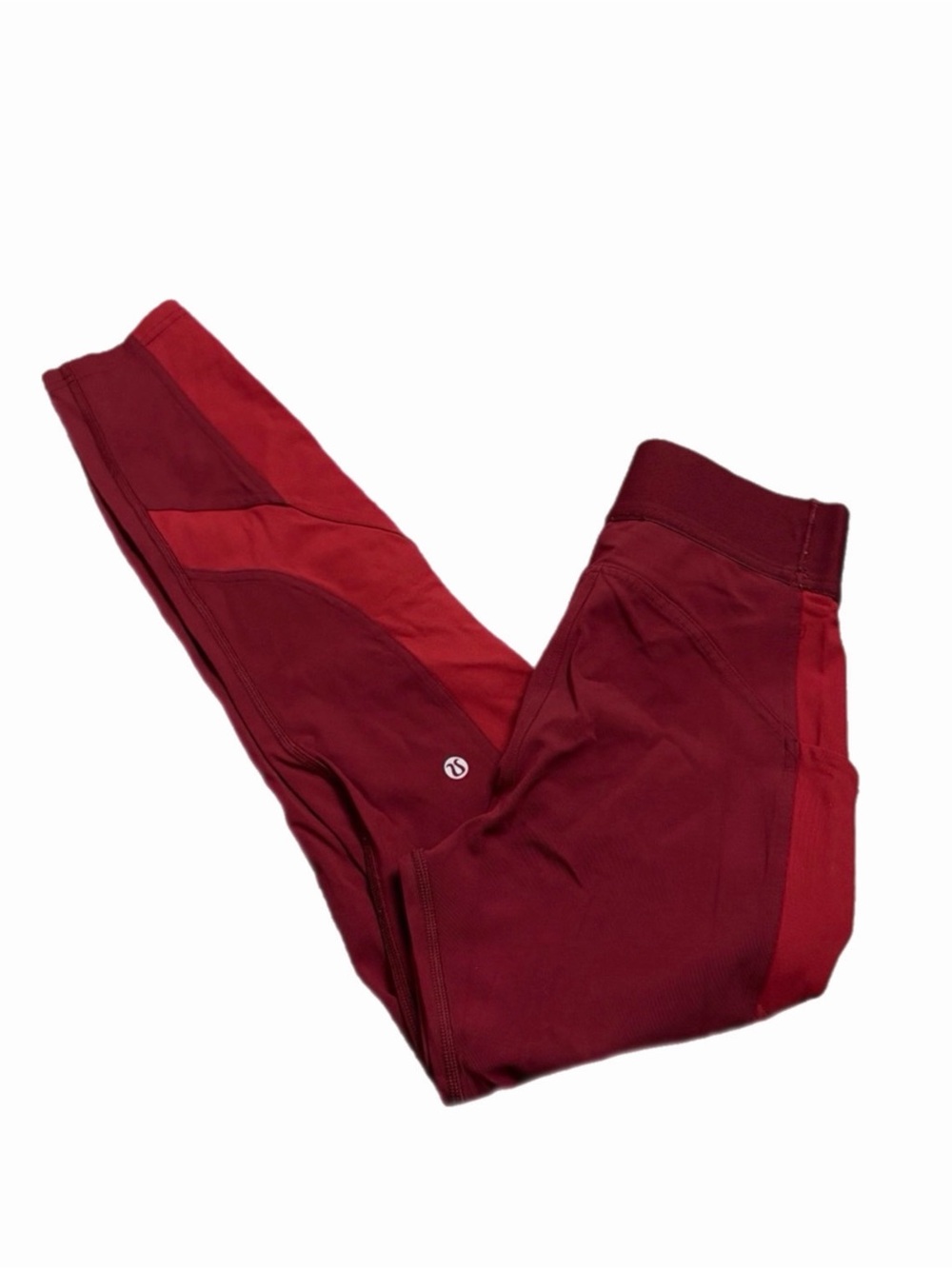 Lululemon Box It Out High-Rise Tight 28” *Logo (Deep Rouge/Oxblood) Size 4